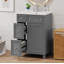 Meuble-lavabo 24 po avec lavabo en céramique, 2 tiroirs, 1 porte à fermeture en douceur-321937713-321937727