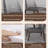 High-end Rock Plate Solid Wood Dining Table Sets 4 - Person Four Leg Dining Set-101945369