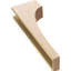 Bois de cèdre brut StockportThane Corbel, apprêté brun clair Stockport-88291840