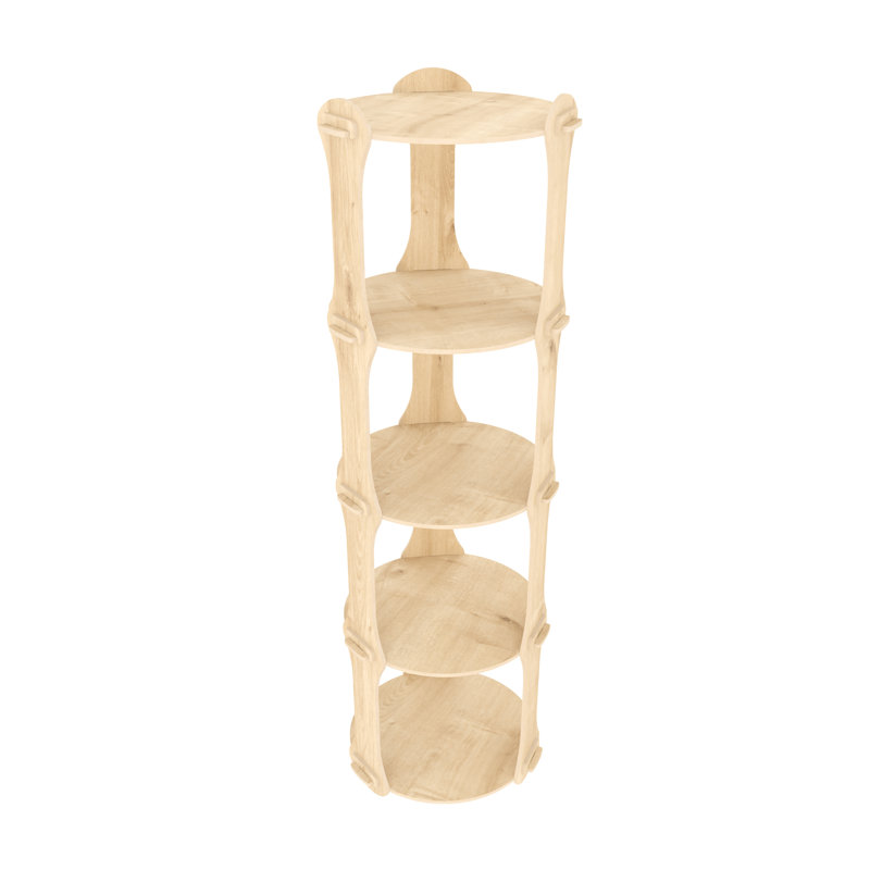 Strawser 138cm H x 39cm W Standard Bookcase