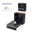 Lit escamotable simple avec tiroir de rangement, éclairage DEL intelligent et station de charge intégrée, armoire-lit peu encombrante pour enfants, adultes, noir-754992048