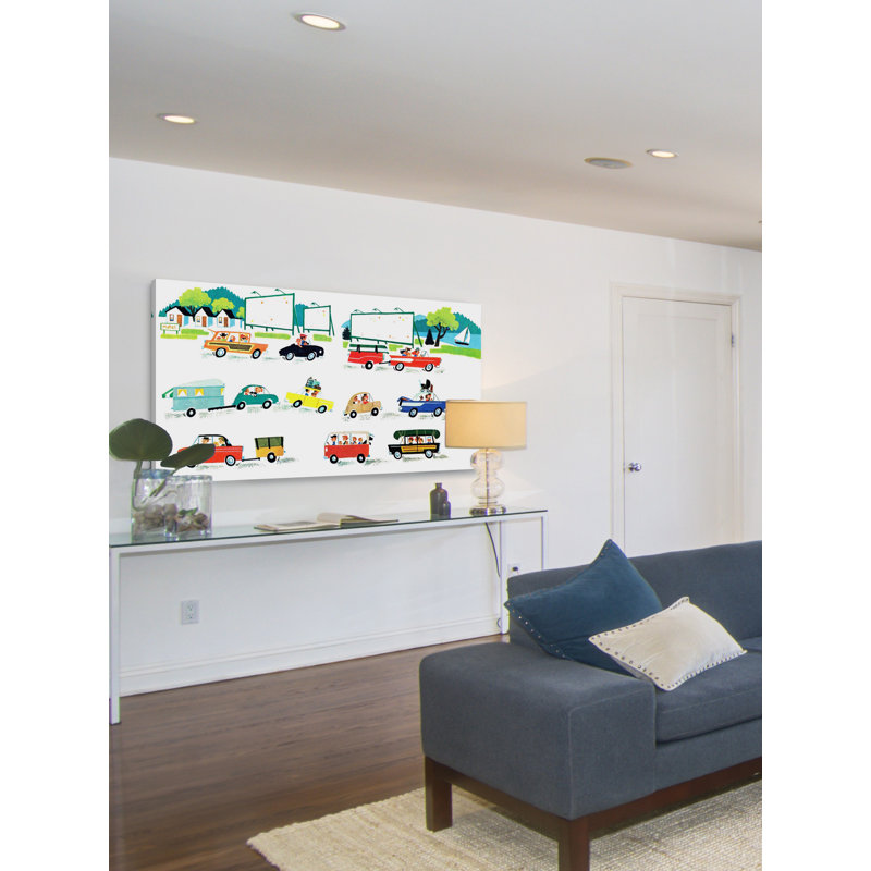 Cars - Wrapped Canvas Print, 56cm H x 114cm W