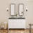 Cyrille Recessed & Surface Framed Medicine Cabinet with Mirror and Shelves-860957891-816041148