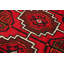 Tapis décoratif en laine de conception unique en laine noué à la main de conception unique 3 pi 7 po x 5 pi 11 po beti