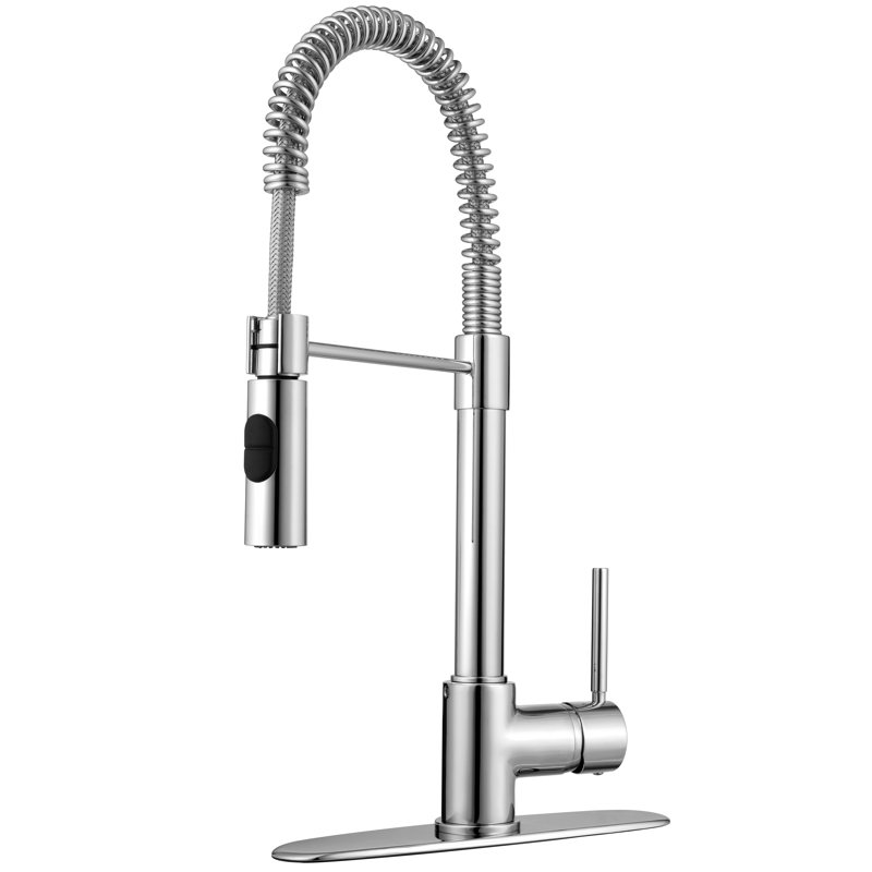 Robinet de cuisine à poignée simple Elba, Chrome