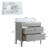 Solid wood Modern Freestanding Single Sink Bathroom Vanity with Engineered Marbl Top-1630363942-1630363943