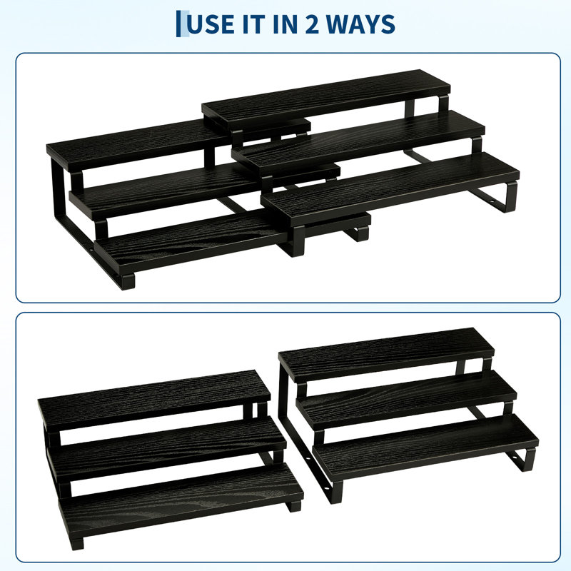 Freestanding Spice Rack, Black