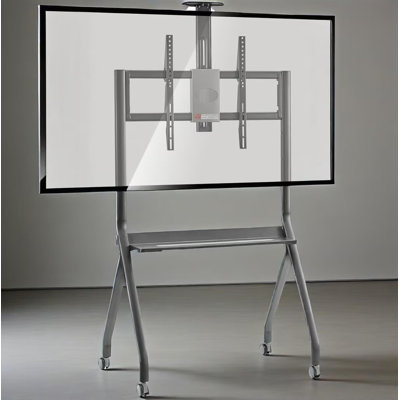 JYXCN Smart Board Stand Adjustable Rolling TV Cart for 42-75" Screens up to 176 Lbs for Living Room And Office