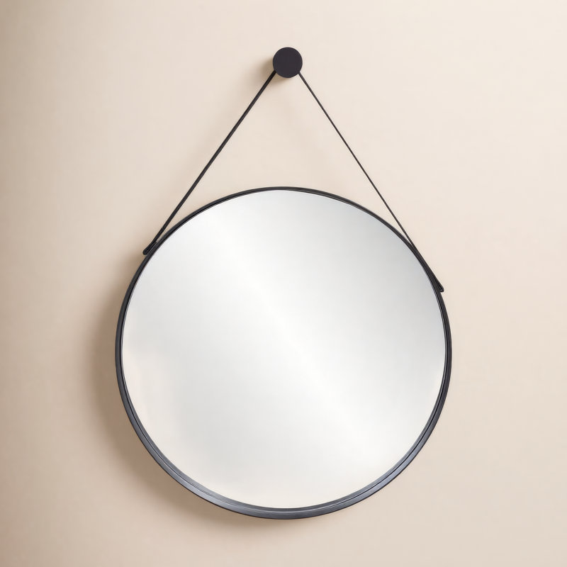 Emile Steel Round Mirror