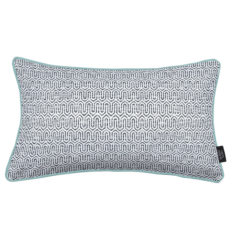 Epichio Geometric Black Rectangular Throw Pillow Cover, 30 x 50cm