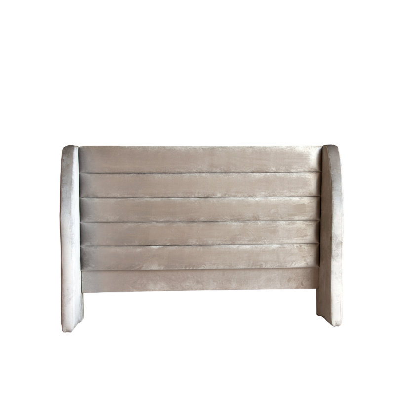 Chowdury Upholstered Headboard, Light Gray