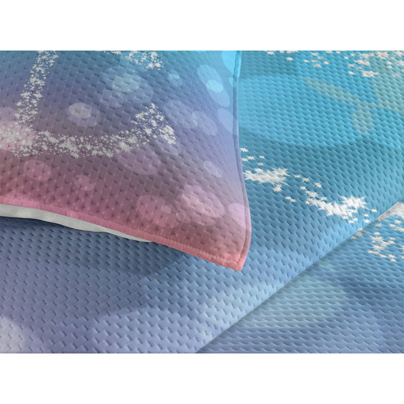 Coastal Polyester Dots Coverlet