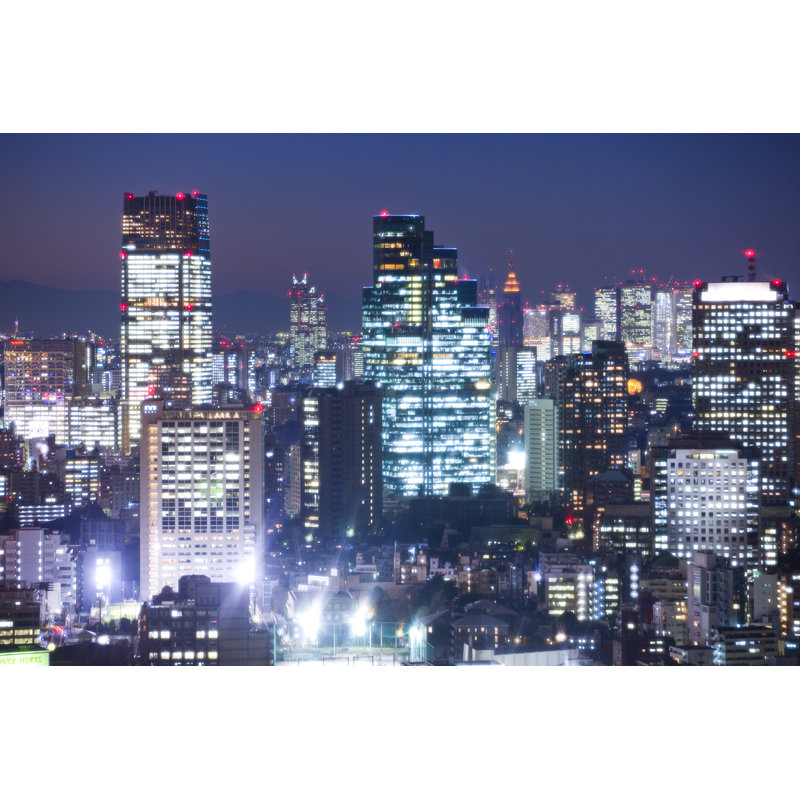 Aayu Tokyo Night - Wrapped Canvas Print, 81cm H x 122cm W x 3.8cm D