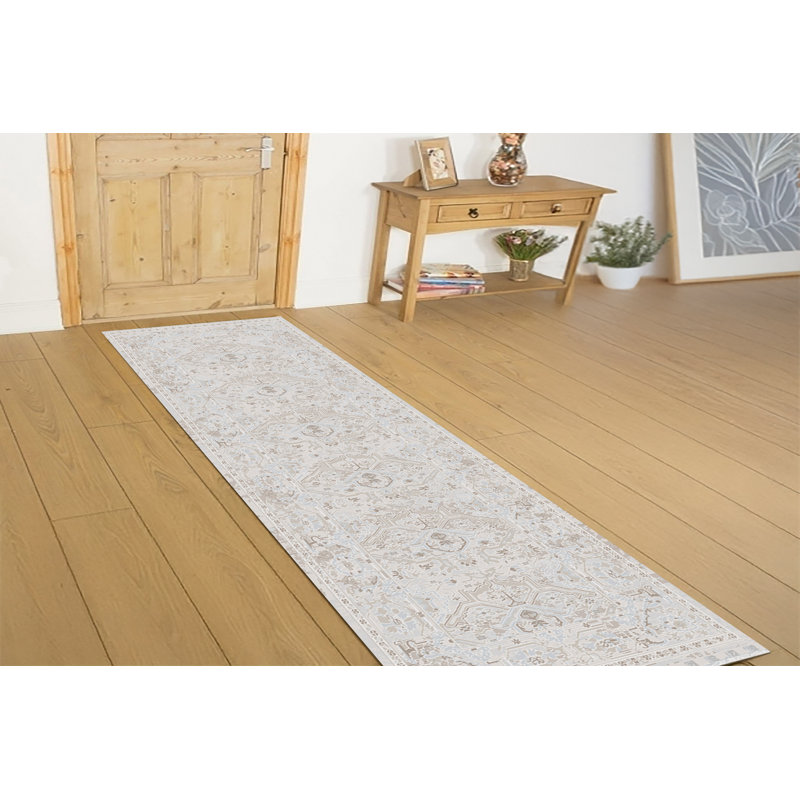 Gadberry 17544-890 BEIGE/GREY, Runner 2'2" x 7'