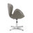 Raspberry Wool Blend Upholstered Swivel Balloon Chair-1773073063