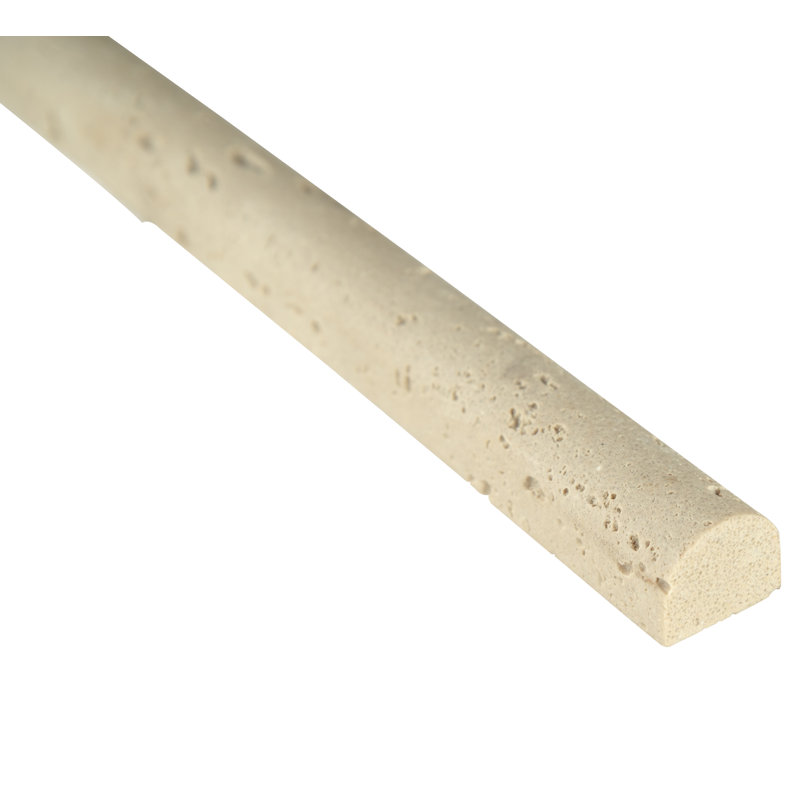 Chiaro Pencil 12'' Travertine Bullnose Tile Trim
