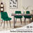 Velvet Dining Chairs Set of 4, Modern Upholstered Kitchen Chair With Metal Legs For Bedroom Living Room, Apartment-550672811-550672784