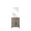 Ensemble de meuble-lavabo en chêne gris avec comptoir en acrylique l 24 po x P 18 po Miroir 24 dessus, inclus