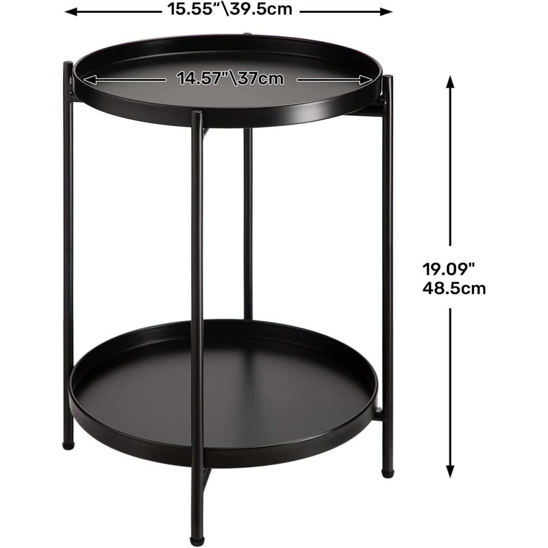 End Table, Black, Black