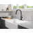 Trinsic Touchless Kitchen Faucet with Touch Technology, Matte Black Kitchen Sink Faucet with Pull Down Sprayer, Single Hole, Matte Black-95125882