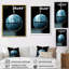 «Abstract Blue Globe Orbital Elegance», reproduction sur toile-639933033-639933032