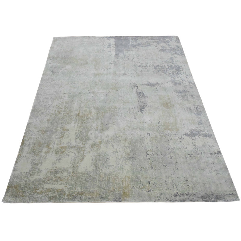 Tapis gris anthracite tissé à la main