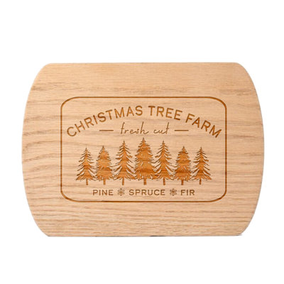 Planche à découper ovale Christmas Tree Farm