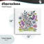 Girafe au milieu des fleurs, plaque murale, design par Cecilia Battaini