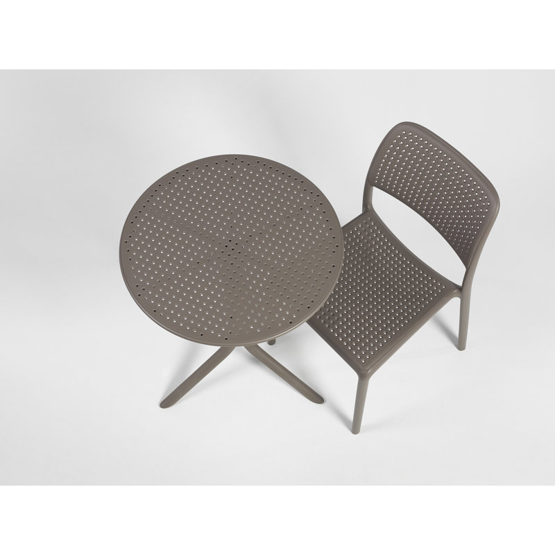 Bora Outdoor Dining Side Chair, Dove Gray
