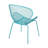Outdoor Teal Chairs - Iron Frame, Curvaceous Design, 26.1" D X 34.87" H For Living Room Of 2 Shell Stylish Patio