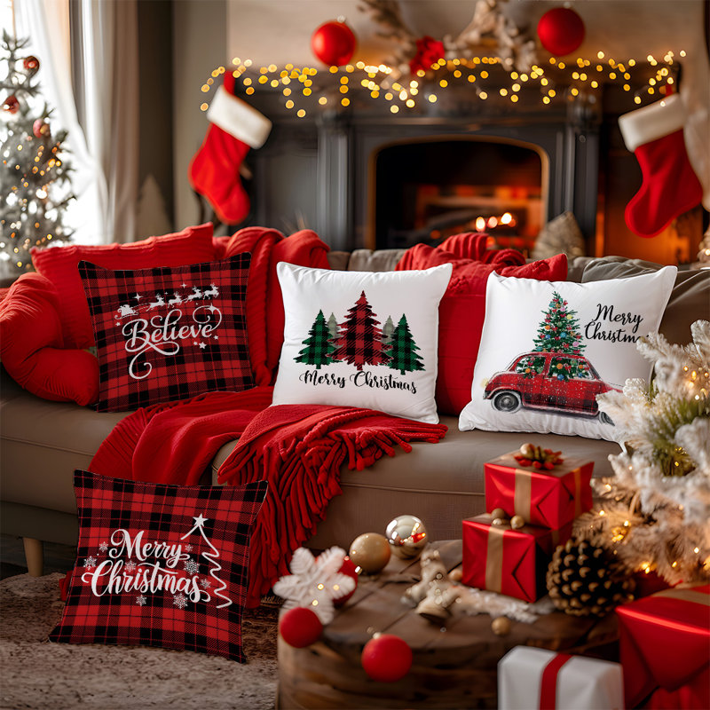Housses de coussin décoratives 4 pièces