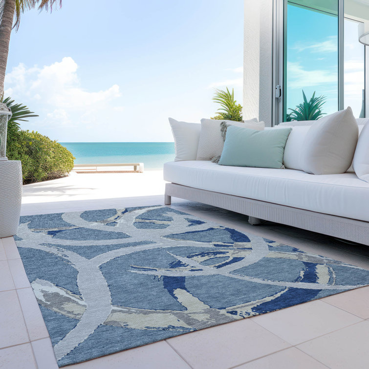  Machine Washable Indoor/Outdoor Chayden ACN1022 Beige Rug