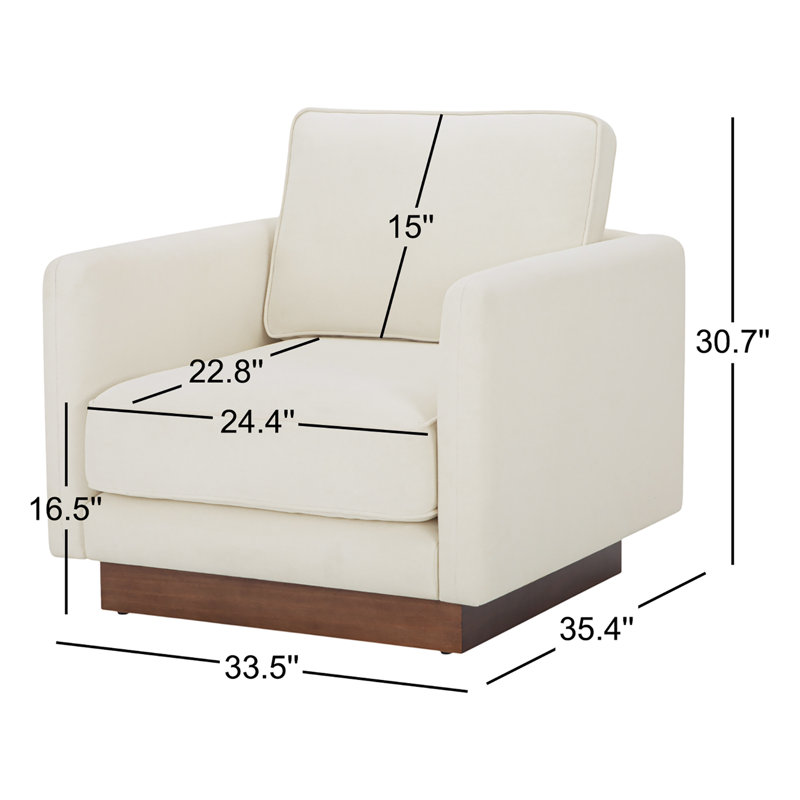 Vernon Armchair, White