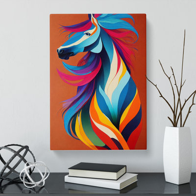 Heimdal Horse Boho - Wrapped Canvas