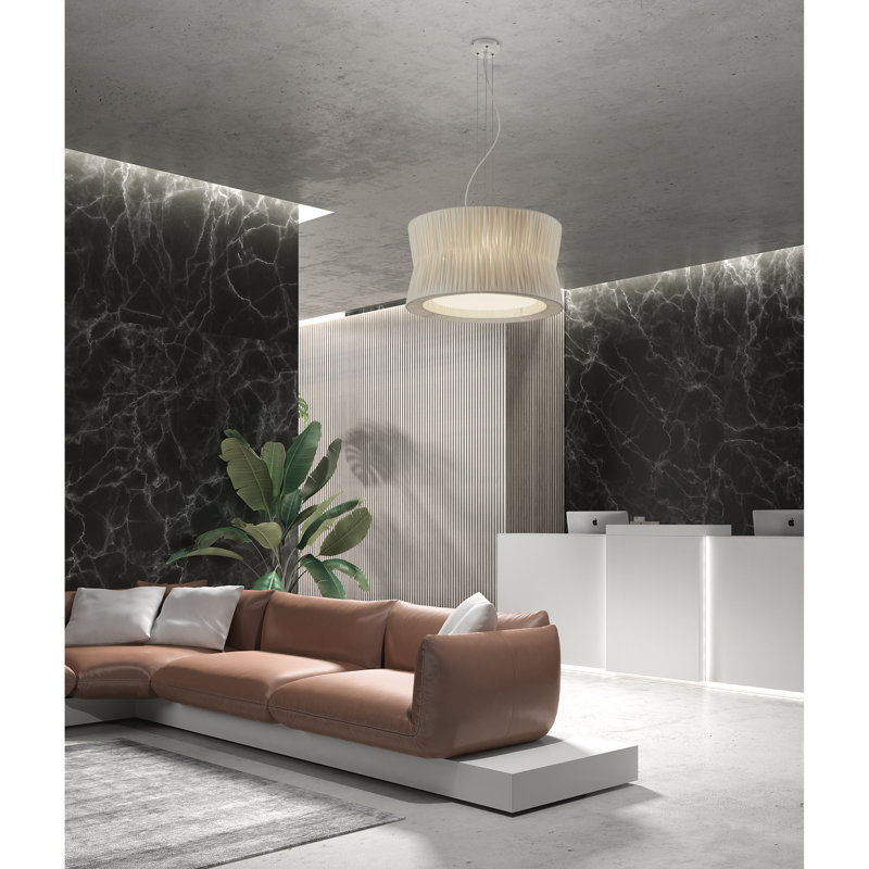Aarunya 3 - Light Drum Pendant, Black