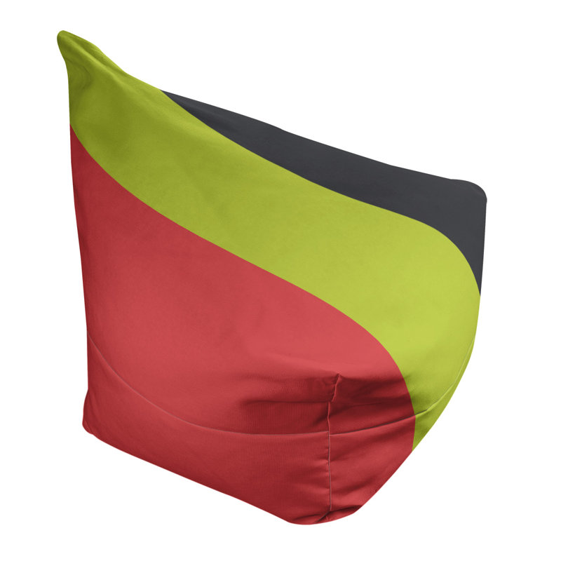 Fauteuil à billes Washington, 31 po x 38 po x 42 po, Rouge torche / vert volt / gris anthracite