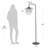 Orchid Downbridge Floor Lamp - Black