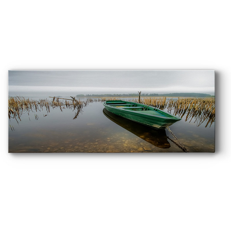 Vert sur toile, H 8 po x l 20 po x P 1,5 po