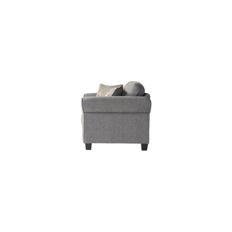 Aian Upholstered 57'' Sleeper Sofa, Tully Blue Polyester