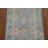 One-of-a-Kind 2' x 4' New Age Rectangle Wool Area Rug in Blue and Cream