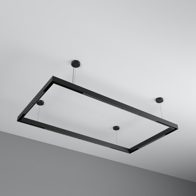 12 - Light LED Square/Rectangle Pendant