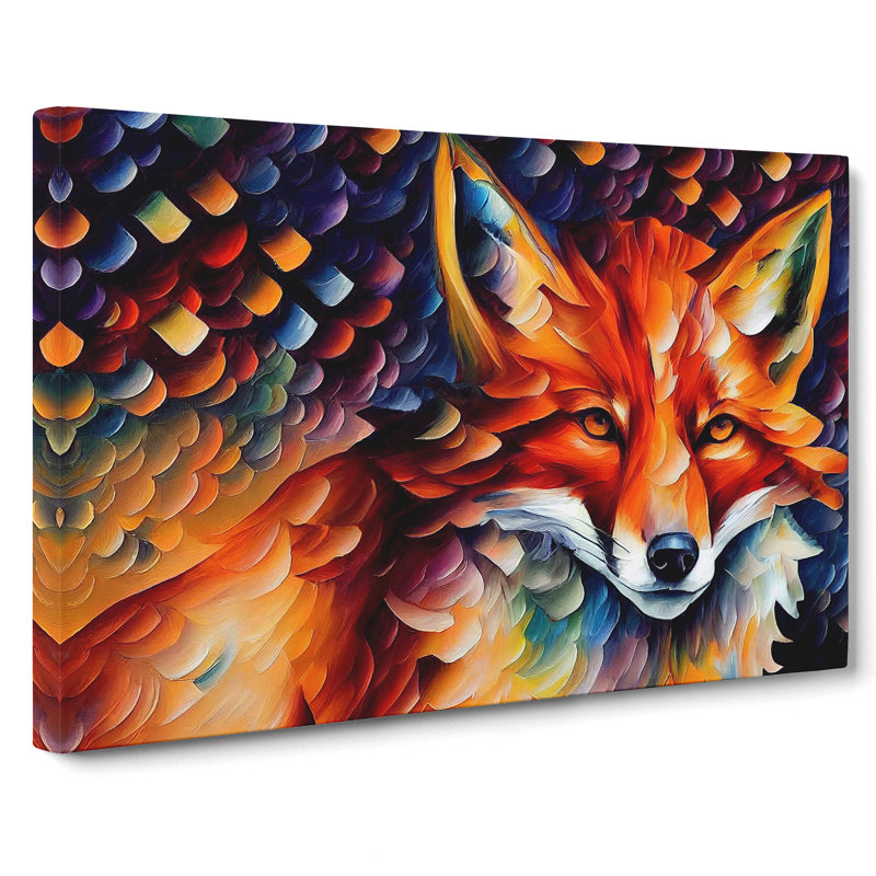 Fox Painting Vol.1 Abstract - Wrapped Canvas, 50cm H x 76cm W x 3cm D