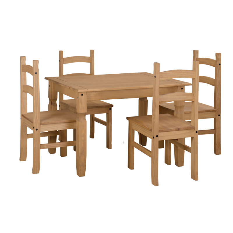 Bennett 4 - Person Dining Set, 75cm H x 150cm W x 75cm D