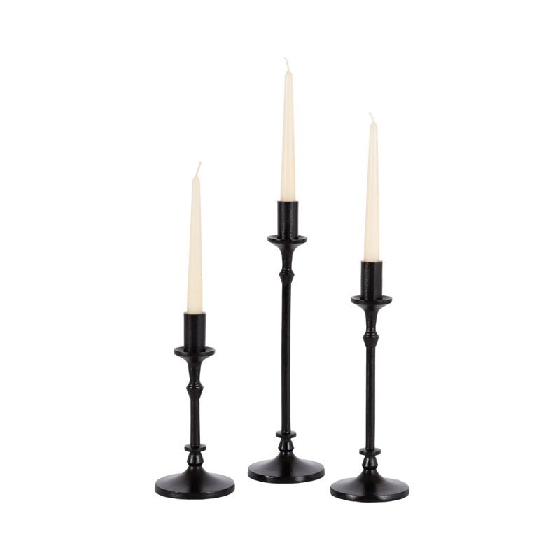 Chandelle conique en aluminium, Noir