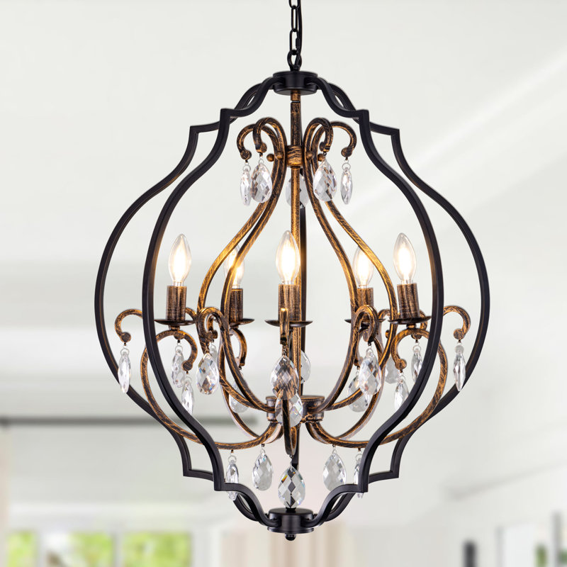 Lustre géométrique à 5 lumières Oelwein