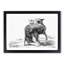 Sketch of a Fox by Jean Bernard - Picture Frame Drawing Print-55619181-55619184