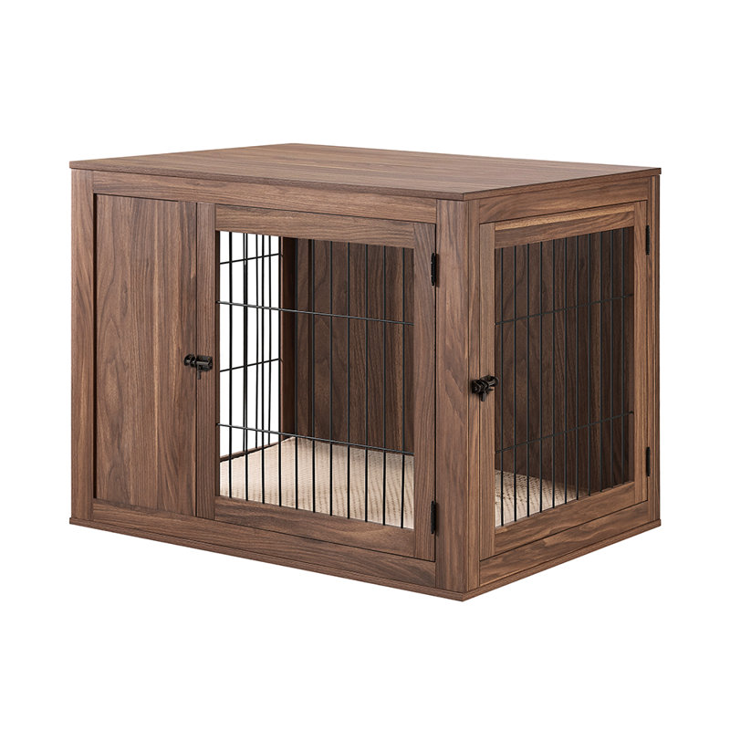 Gelinas Wood Furniture Style Crate, Large (28.9'' H x 28'' W x 38.5'' D), Walnut
