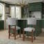 Ensemble de 4 tabourets de bar 40,4 po Mid-Century 40,4 po-1401828950