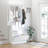 Combination Model Gate Cabinet With Shoe Cabinet+Hang Shelf+ Mirror-1438398
