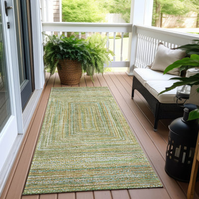 Tapis intérieur / extérieur Xhevrie lavable à la machine